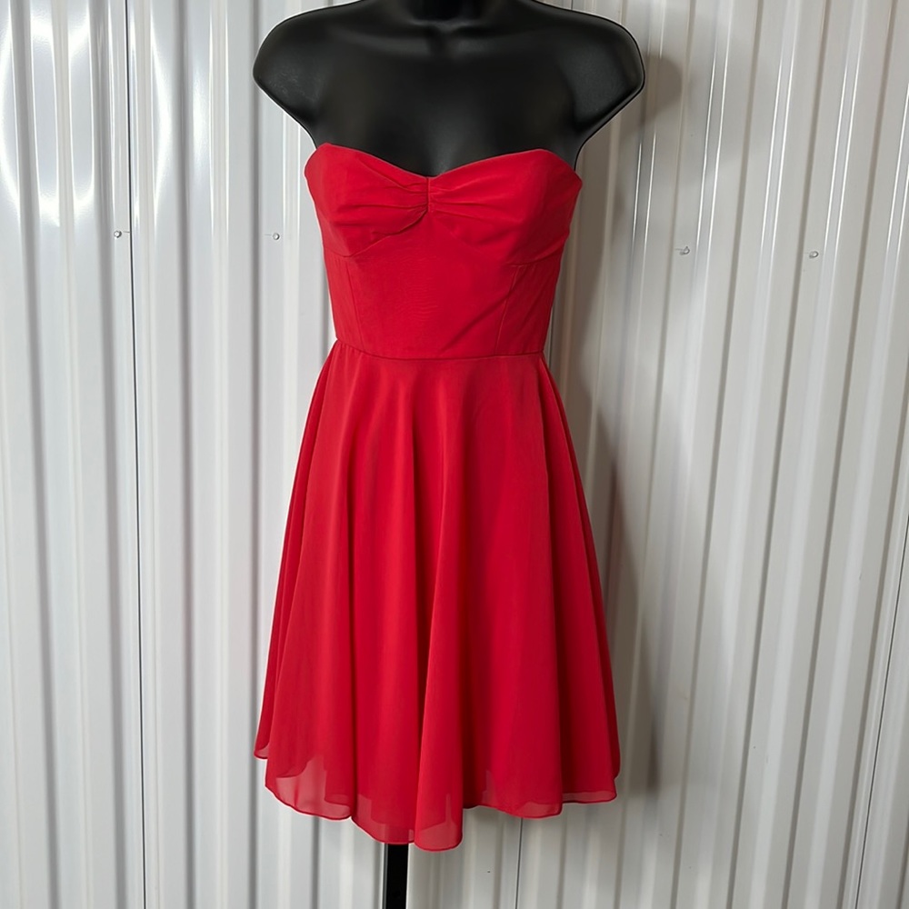 ERIN by Erin Fetherston Red Strapless Dress